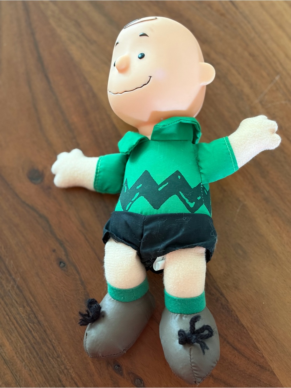 McDonald's Charlie Brown Green and Black Plush Doll